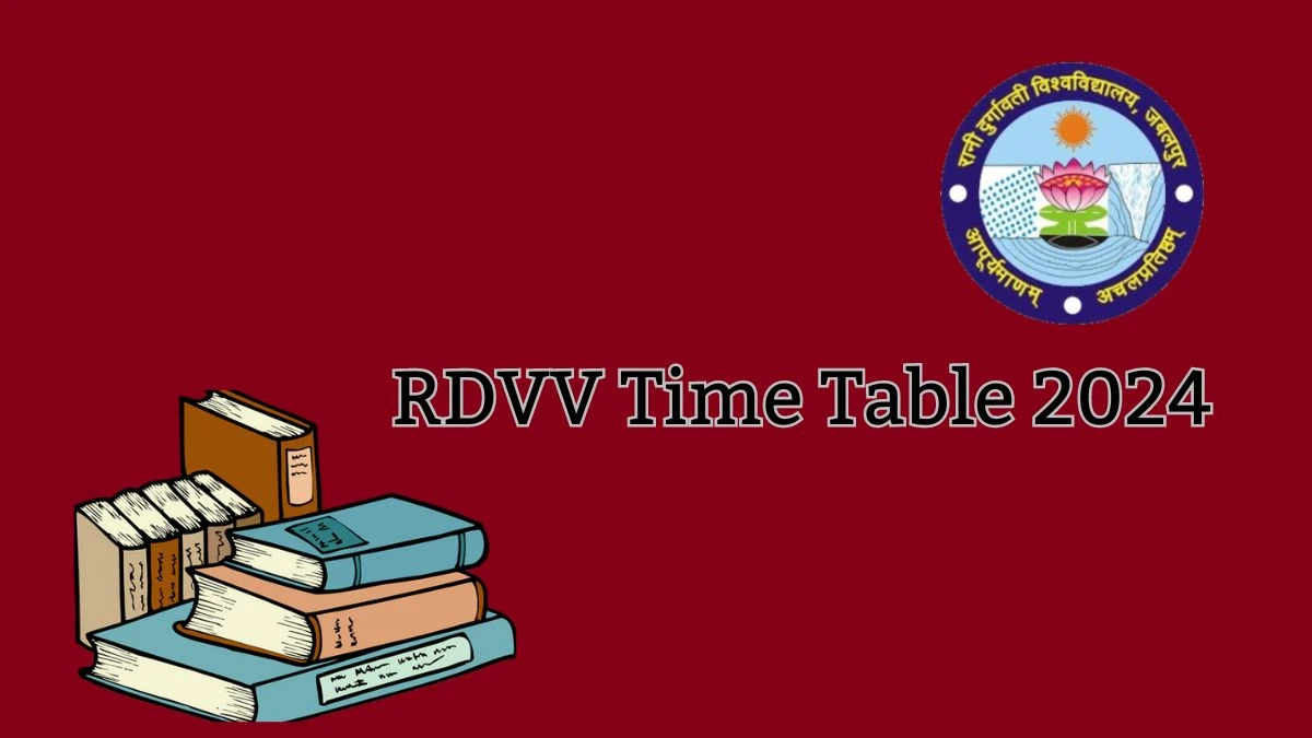 RDVV Time Table 2024 (Announced) at rdunijbpin.org Details Here