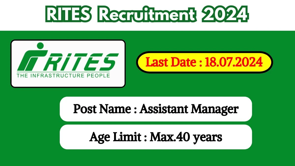 RITES Recruitment 2024 Check Post, Salary, Age, Qualification And Procedure To Apply