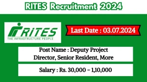 RITES Recruitment 2024 New Opportunity Out, Check Vacancy, Post, Qualification and Application Procedure