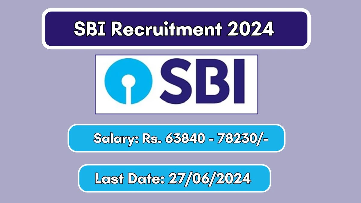 SBI Recruitment 2024 Apply Online for Climate Risk Specialist, Market Risk Specialist Job Vacancy, Know Qualification, Age Limit, Salary, Apply Online Date