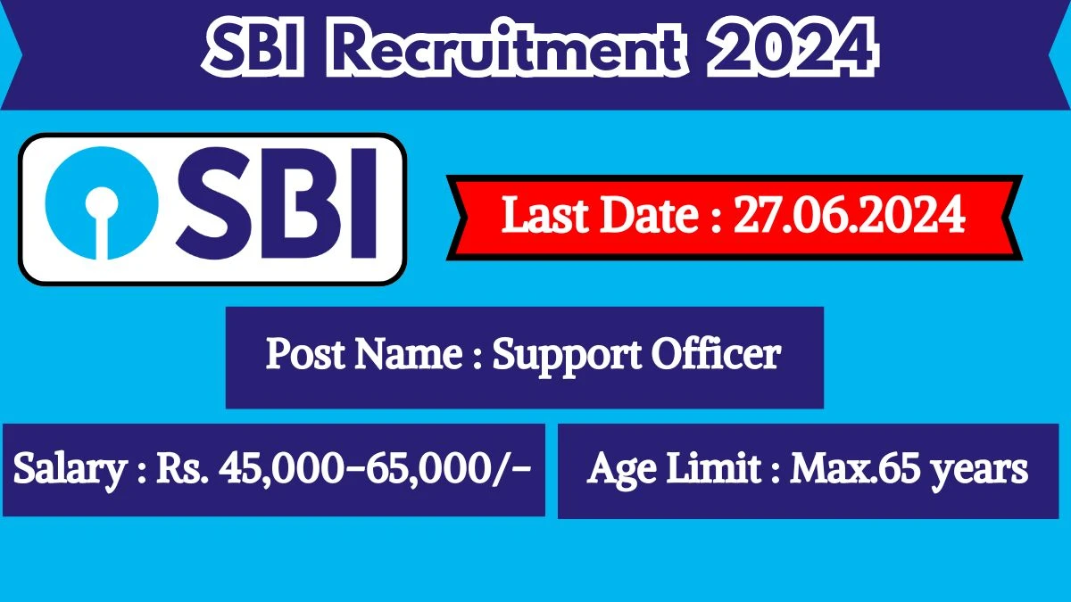 SBI Recruitment 2024 Check Post, Salary, Age, Qualification And Apply Now