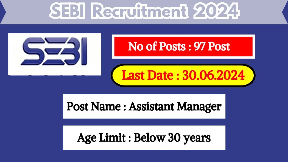 SEBI Recruitment 2024 Check Post, Eligibility Criteria, Salary And Other Vital Details