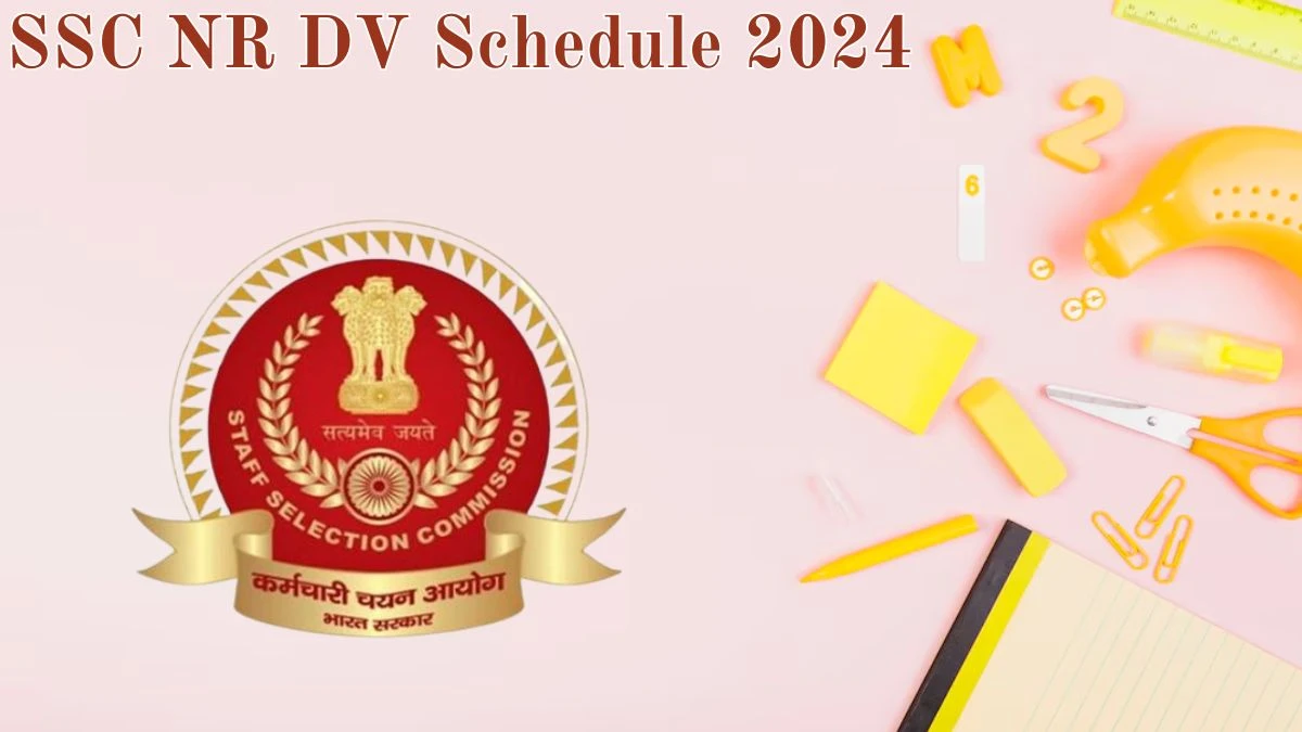 SSC NR Insect Collector DV Schedule 2024: Check Document Verification Date @ sscnr.nic.in - 11 June 2024