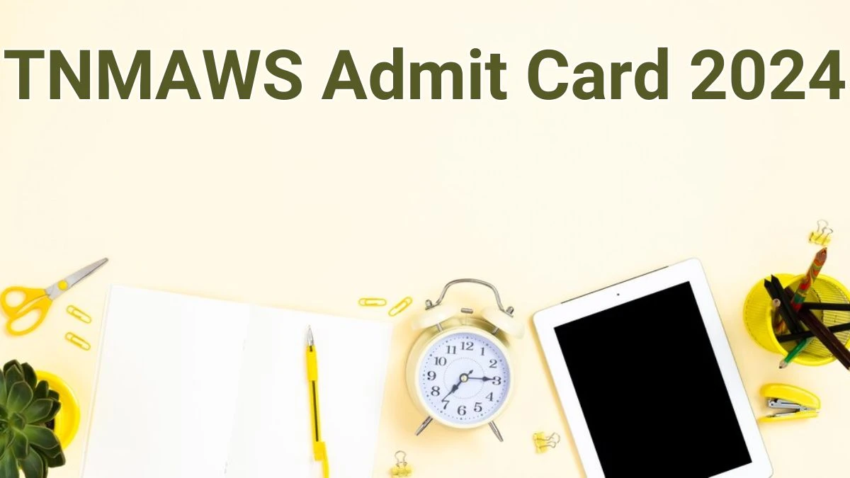 TNMAWS Admit Card 2024 will be released Assistant Engineers and Other Posts Check Exam Date, Hall Ticket tnmaws.ucanapply.com - 13 June 2024