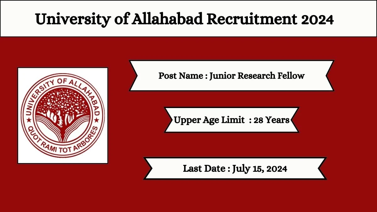 University of Allahabad Recruitment 2024 New Notification Out For Vacancies, Check Post, Qualification, Salary And How To Apply