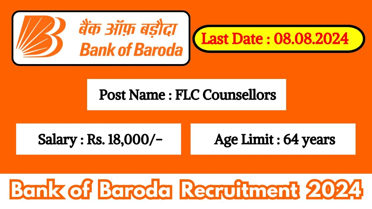 Bank of Baroda Recruitment 2024 Check Post, Salary, Qualification And How To Apply