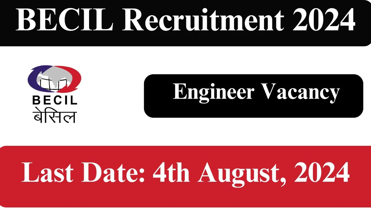 BECIL Recruitment 2024 New Job Opening Out, Check Out Post Details And Application Process