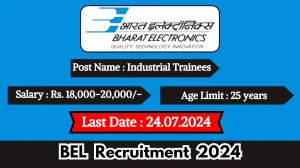 BEL Recruitment 2024 Walk-In Interviews for Industrial Trainees on 24.07.2024