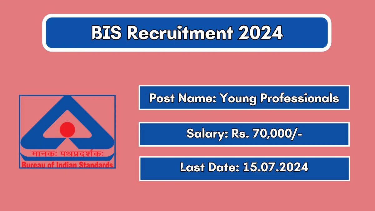 BIS Recruitment 2024 New Opportunity Out, Check Vacancy, Post, Qualification and Application Procedure