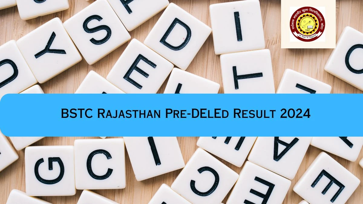 BSTC Rajasthan Pre-DElEd Result 2024 at predeledraj2024.in