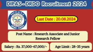 DIPAS-DRDO Recruitment 2024 Notification Out Check Post Salary Package And Application Procedure