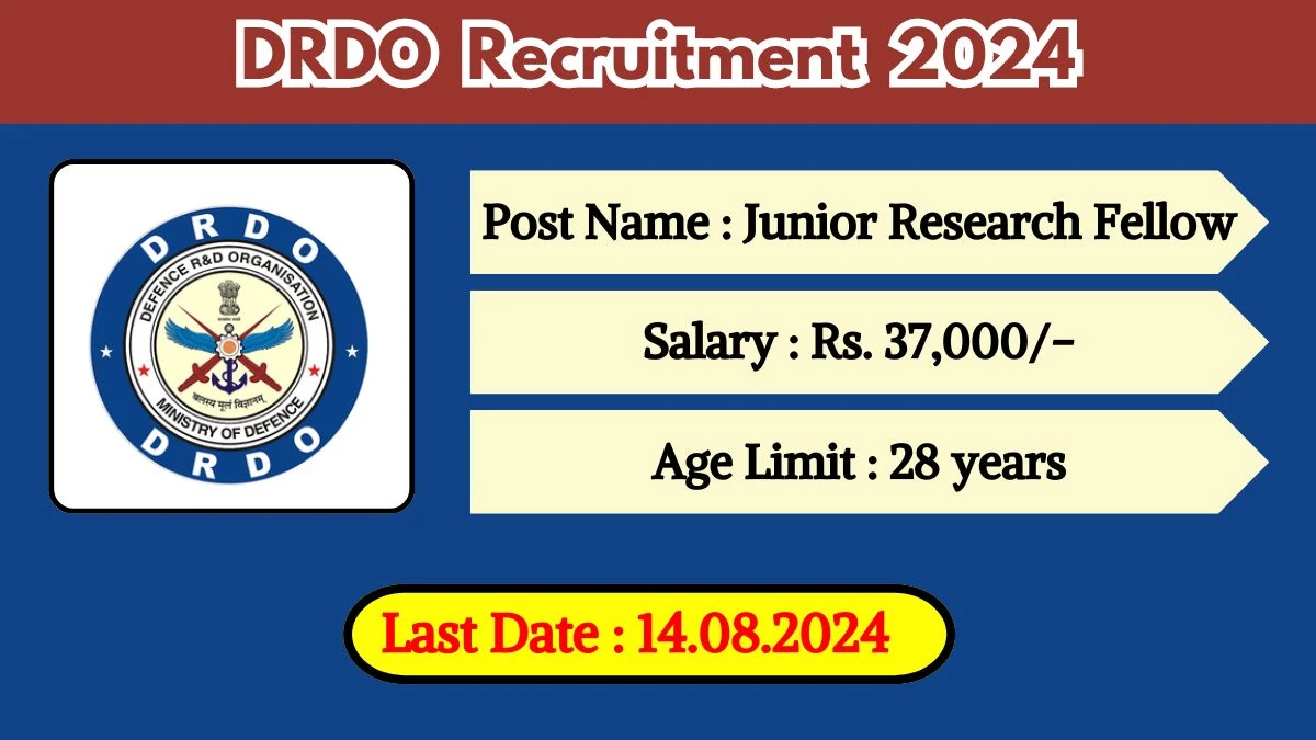 DRDO Recruitment 2024 Check Post, Salary, Age, Qualification And Other Important Details