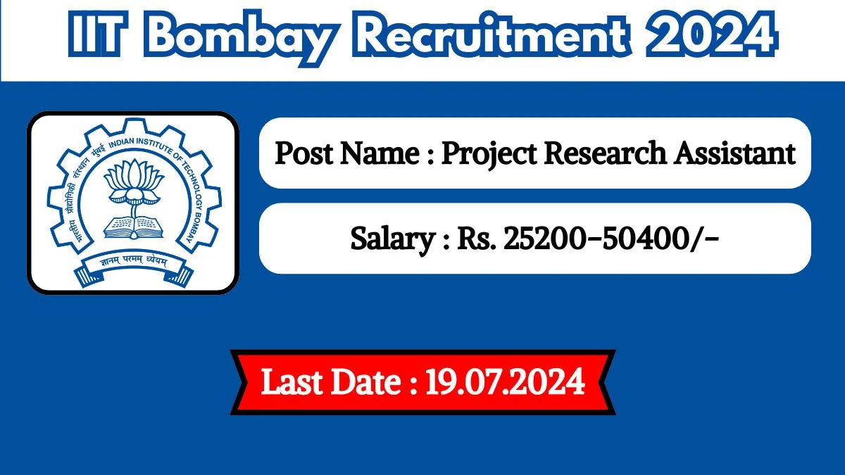 IIT Bombay Recruitment 2024 Notification Out, Check Vacancy, Eligibility And Process To Apply Here