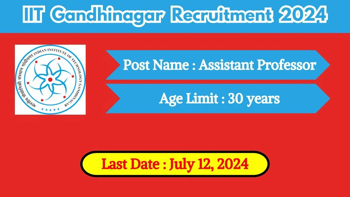 IIT Gandhinagar Recruitment 2024 Check Posts, Salary, Qualification, Age Limit, Selection Process And How To Apply