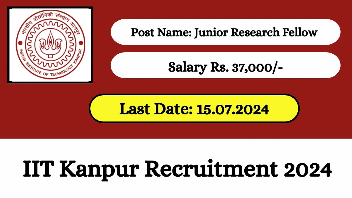 IIT Kanpur Recruitment 2024 New Opportunity Out, Check Vacancy, Post, Qualification and Application Procedure