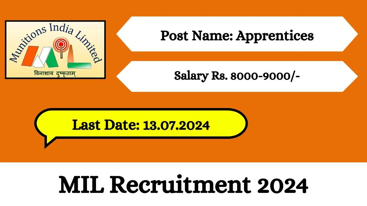 MIL Recruitment 2024 Check Post, Qualification, Salary And Applying Procedure