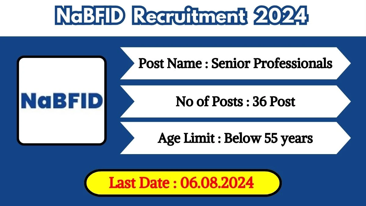 NaBFID Recruitment 2024 Check Post, Qualification, Age Limit And Applying Procedure