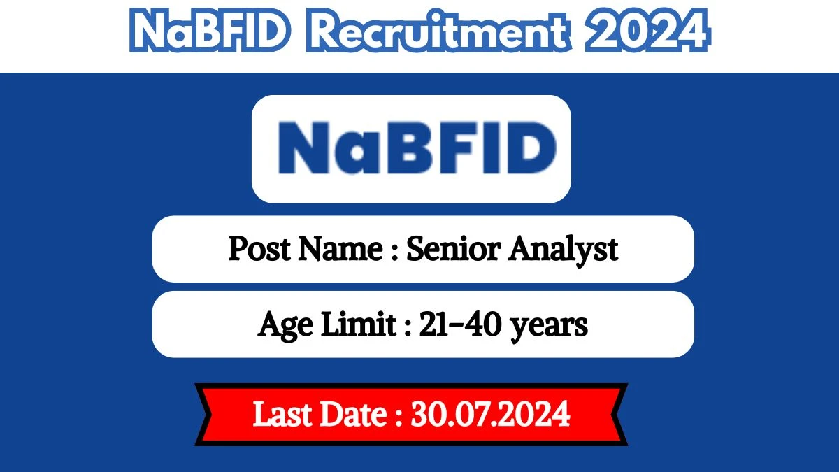 NaBFID Recruitment 2024 Recruitment 2024 Check Post, Salary, Age, Qualification And How To Apply