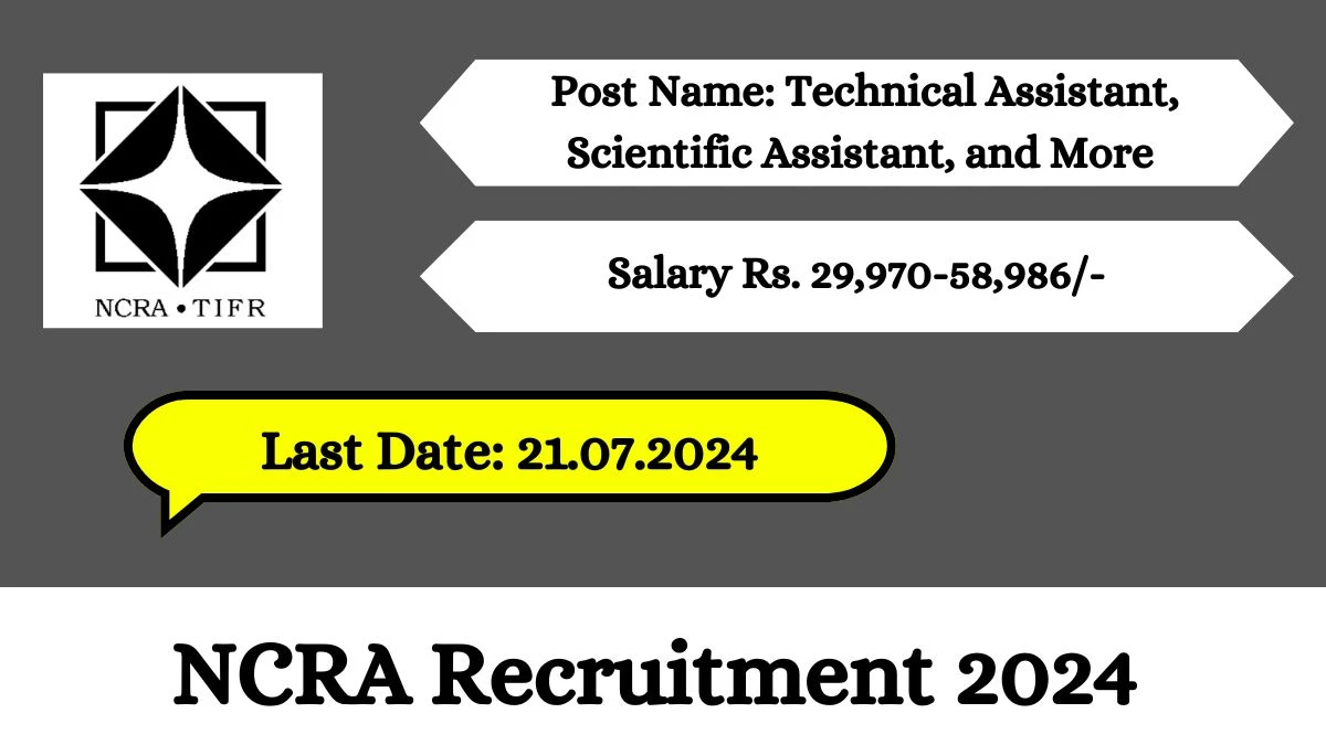 NCRA Recruitment 2024 Check Post, Salary, Age, Qualification And Procedure To Apply
