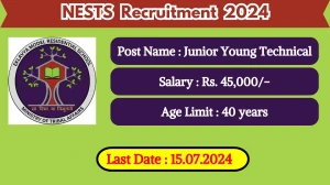 NESTS Recruitment 2024 Check Post, Salary, Age, Qualification And Procedure To Apply