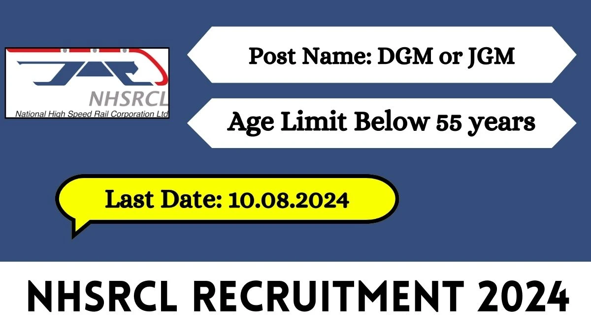 NHSRCL Recruitment 2024 Notification Out For Vacancies, Check Posts, Qualification, Age And How To Apply