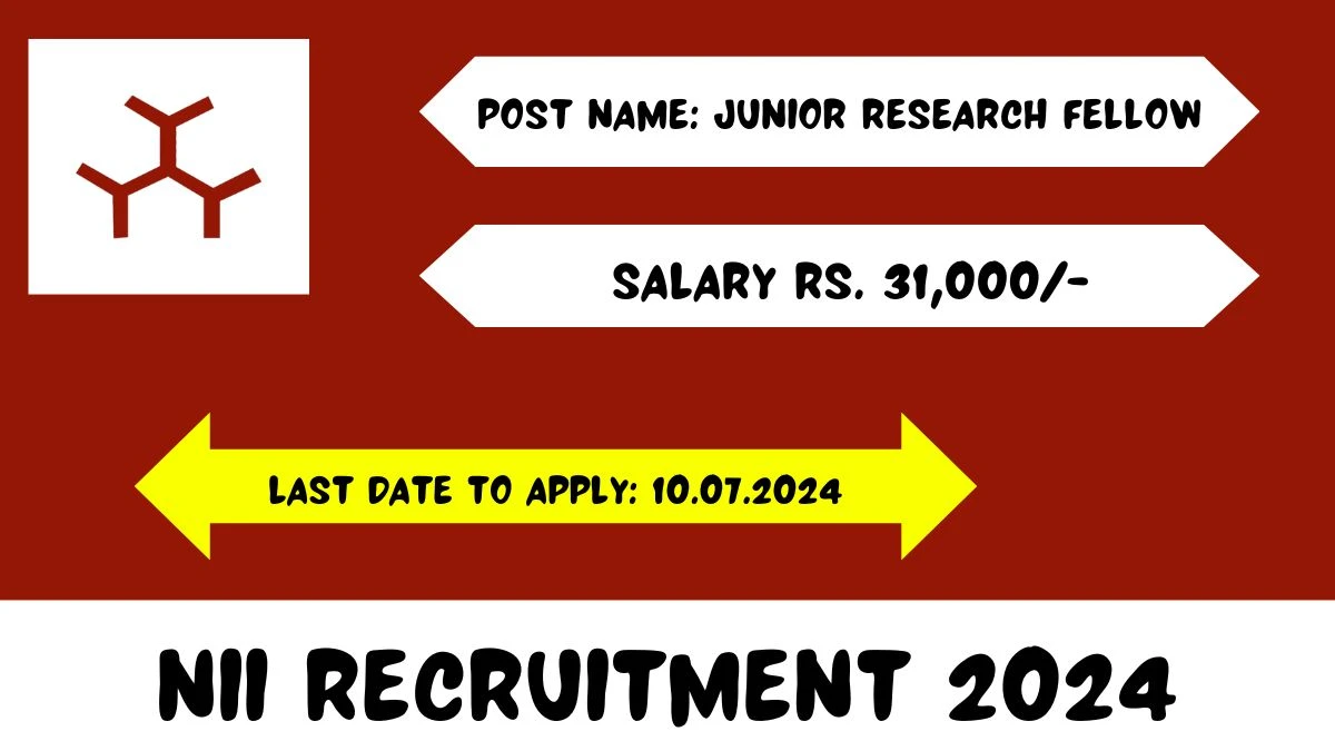 NII Recruitment 2024 Check Posts, Qualification, Pay Scale And Apply Now