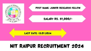 NIT Raipur Recruitment 2024 Notification Out, Check Post, Age Limit, Salary, Qualification And Process To Apply