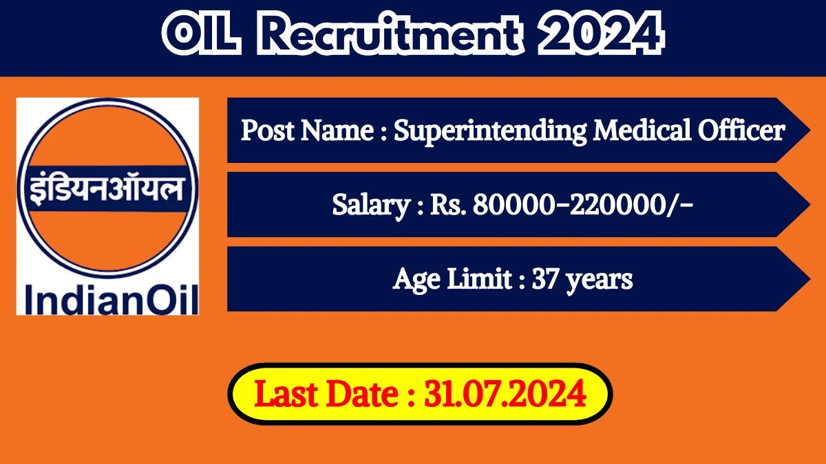 OIL Recruitment 2024 Check Out Post Details And Application Procedure