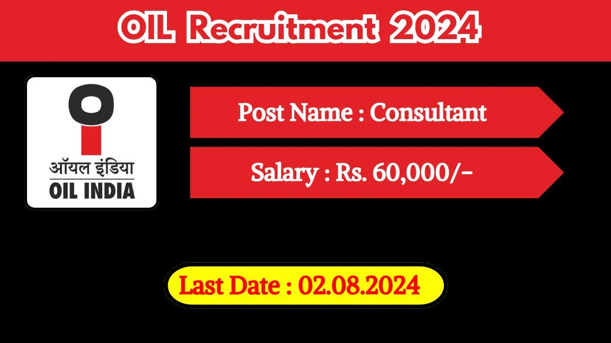 OIL Recruitment 2024 Check Post, Age Limit, Salary, Essential Qualification And How To Apply