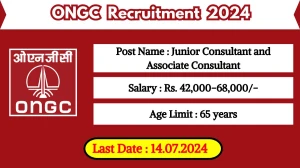 ONGC Recruitment 2024 New Job Notification Out, Check Post, Salary, Qualification And Other Important Details