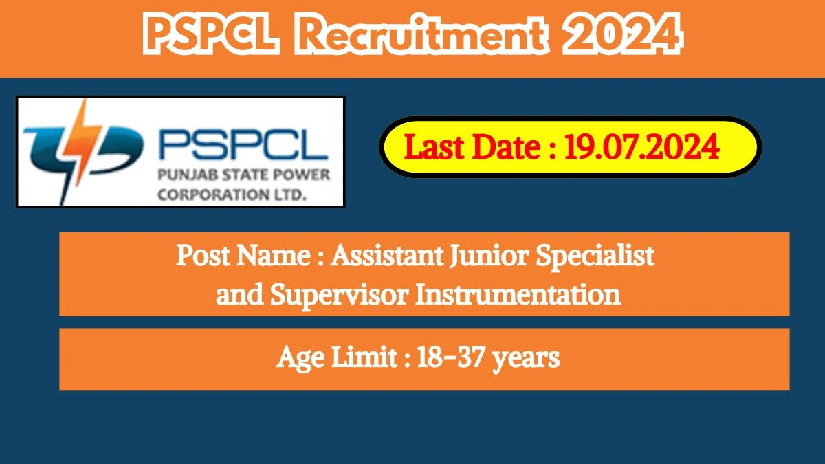 PSPCL Recruitment 2024 Check Post, Salary, Age, Qualification And Application Procedure