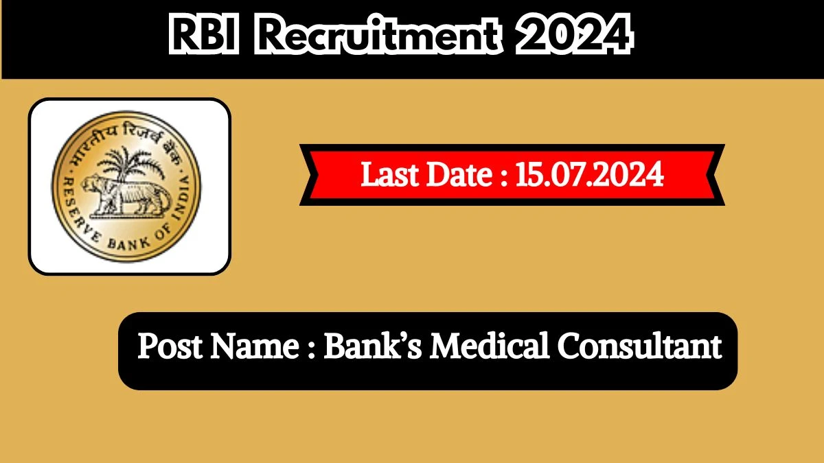 RBI Recruitment 2024 Check Post, Salary, Age, Qualification And Apply Now