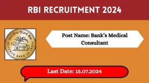 RBI Recruitment 2024 Check Post, Vacancies, Remuneration, Educational Qualification, Age Limit And Process To Apply