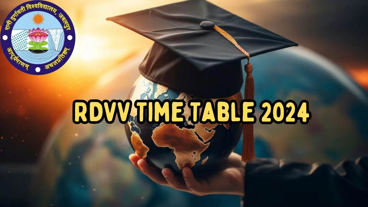 RDVV Time Table 2024 (Released) @ rdunijbpin.org PDF Details Here