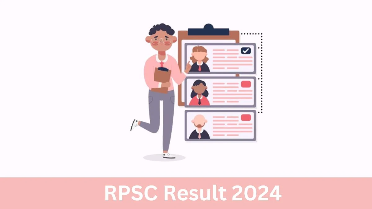 RPSC Result 2024 Declared rpsc.rajasthan.gov.in Senior Teacher Check RPSC Merit List Here - 04 July 2024