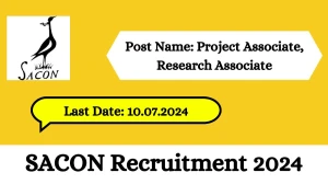 SACON Recruitment 2024 Opportunity Out, Check Position, Salary, Age, Qualification And Other Vital Details