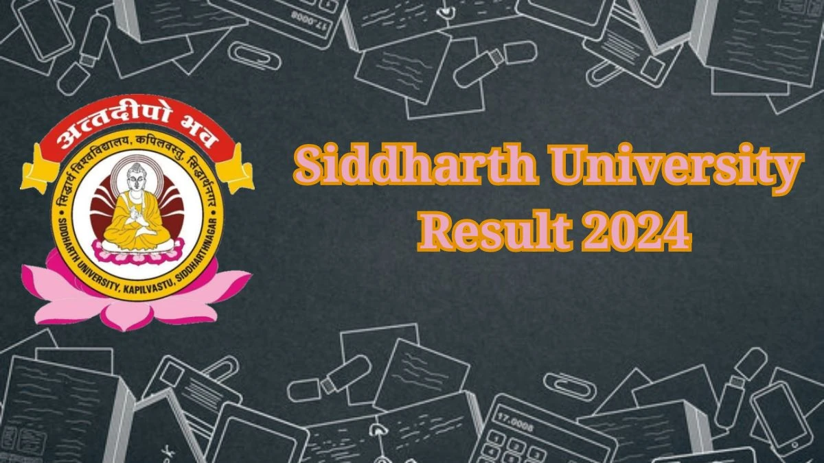 Siddharth University Result 2024 (Declared) at suksn.edu.in Get Link Here