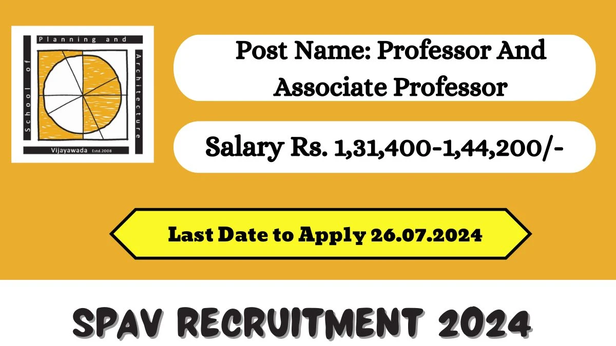 SPAV Recruitment 2024 Check Post, Qualification, Salary, Selection Process And How To Apply