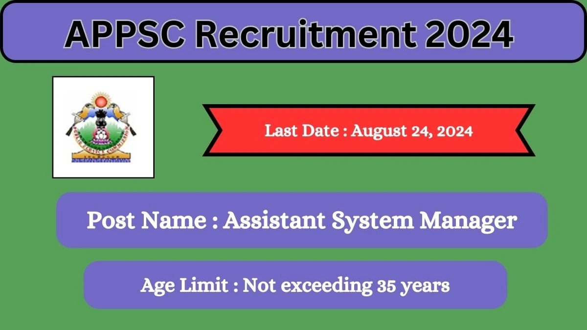 APPSC Recruitment 2024 Check Posts, Salary, Qualification, Age Limit, Selection Process And How To Apply