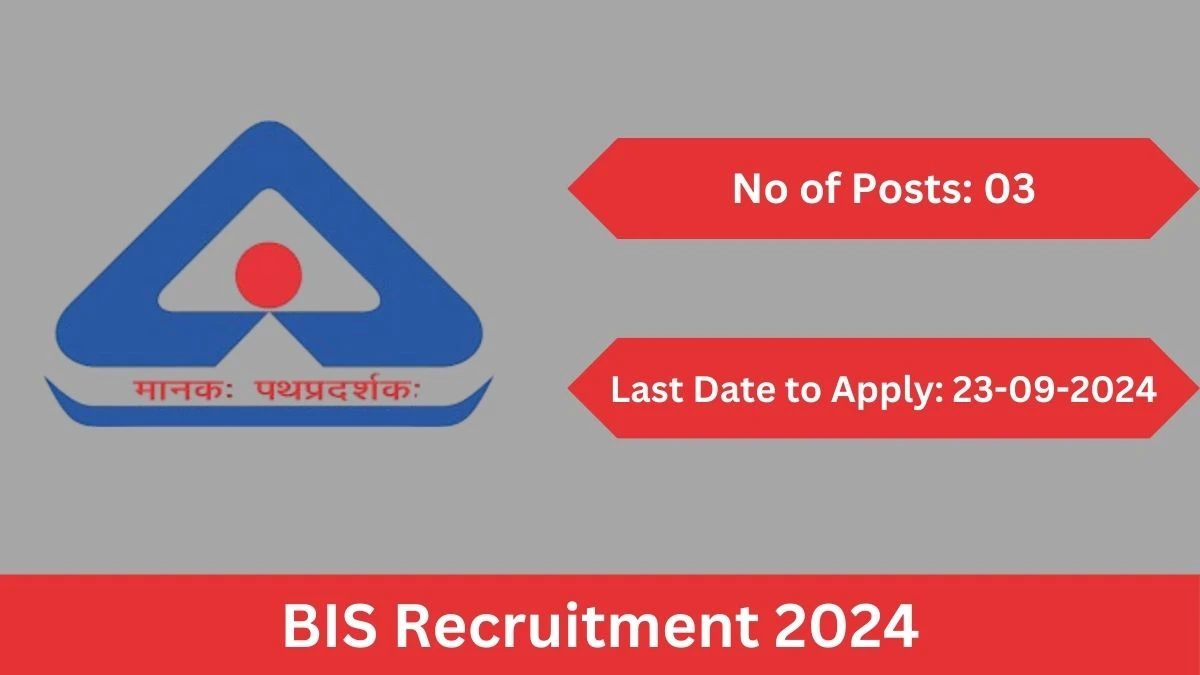 BIS Recruitment 2024 Check Posts, Age Limit, Remuneration And Other Information