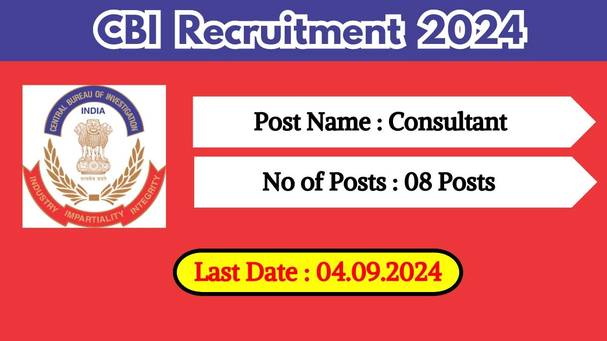 CBI Recruitment 2024 Check Post, Age Limit, Qualification, Salary And Other Important Details