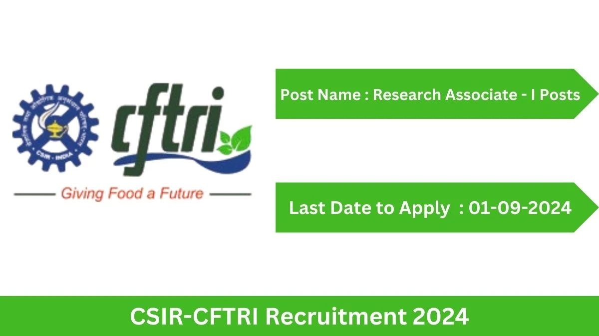 CSIR-CFTRI Recruitment 2024 Check Posts, Age Limit, Remuneration And Other Information