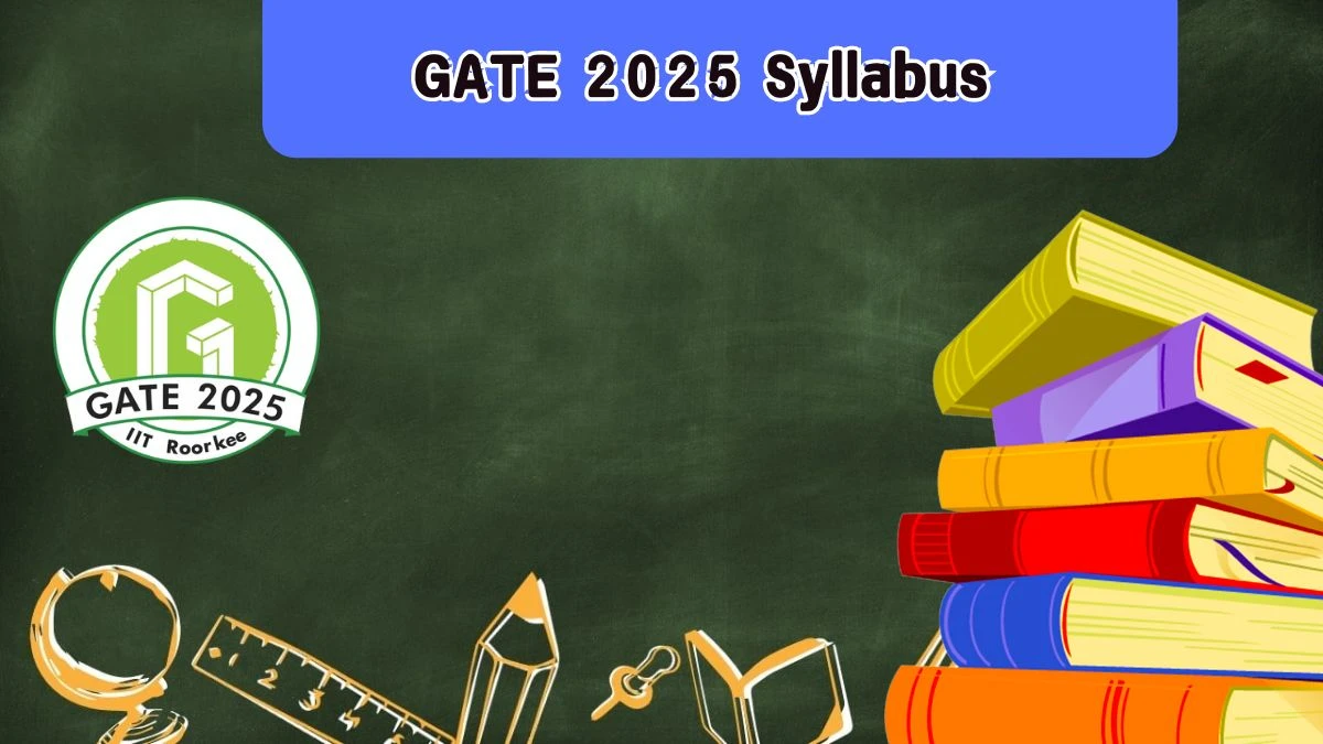 GATE 2025 Syllabus @ gate2025.iitr.ac.in check and Download Here