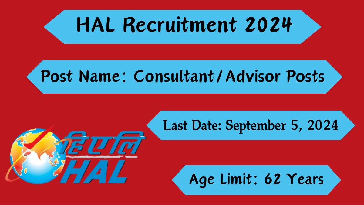 HAL Recruitment 2024 Check Posts, Age Limit, Remuneration And Other Information