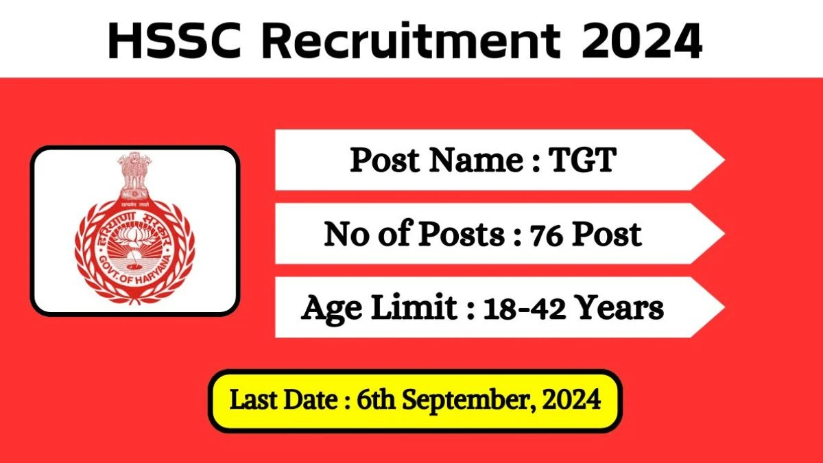 HSSC Recruitment 2024 Check Post, Age Limit, Qualification, Salary And Other Important Details