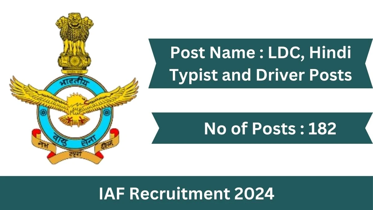 IAF Recruitment 2024 Check Posts, Age Limit, Remuneration And Other Information