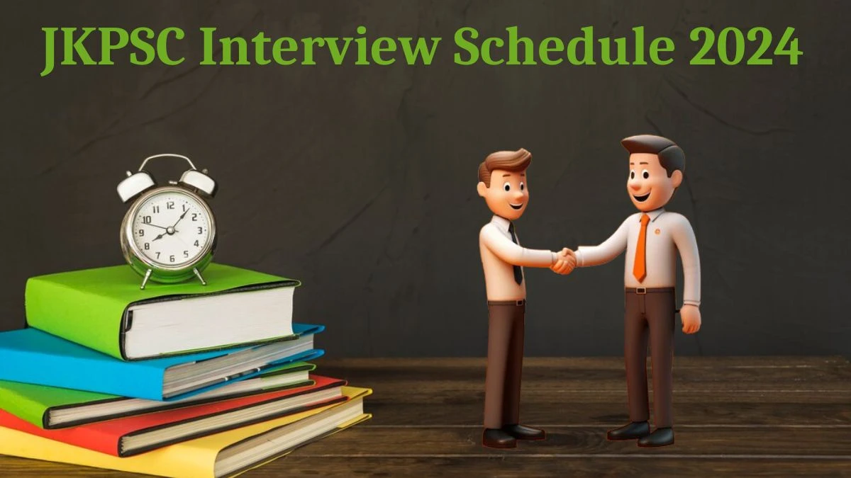 JKPSC Interview Schedule 2024 for Assistant Professor Posts Released Check Date Details at jkpsc.nic.in - 19 Aug 2024