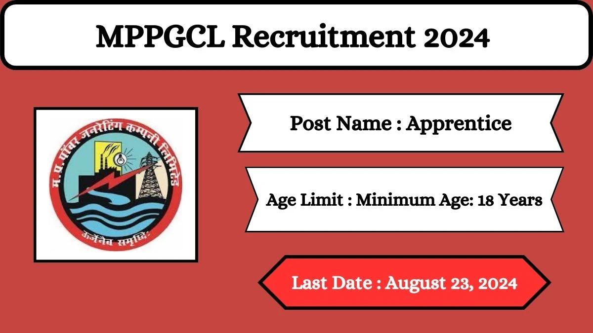 MPPGCL Recruitment 2024 - Latest Apprentice Vacancies on August 23, 2024