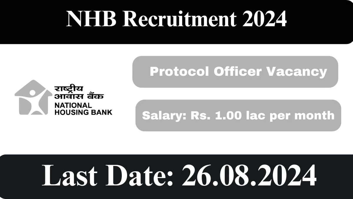 NHB Recruitment 2024 Check Post, Age Limit, Qualification, Salary And Other Important Details