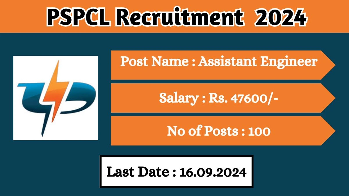 PSPCL Recruitment 2024 Notification Out Assistant Engineer, Check Eligibility at pspcl.in